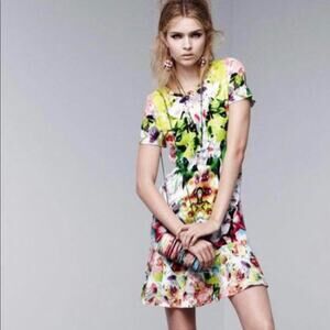 Prabal Gurung f/Target NWOT Women's First Date Floral Drop Waist Ruffle Dress S